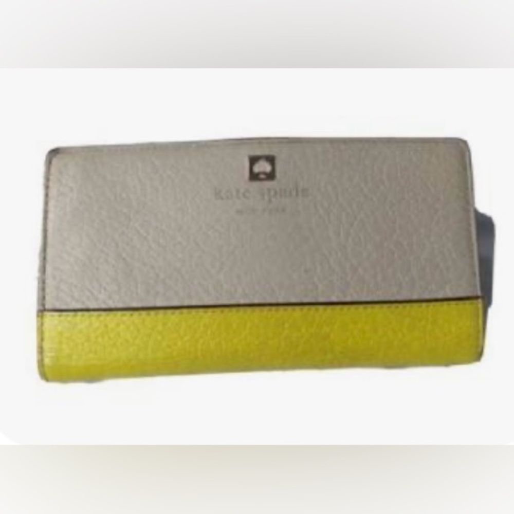 Kate Spade Yellow and Cream Women's Wallet
